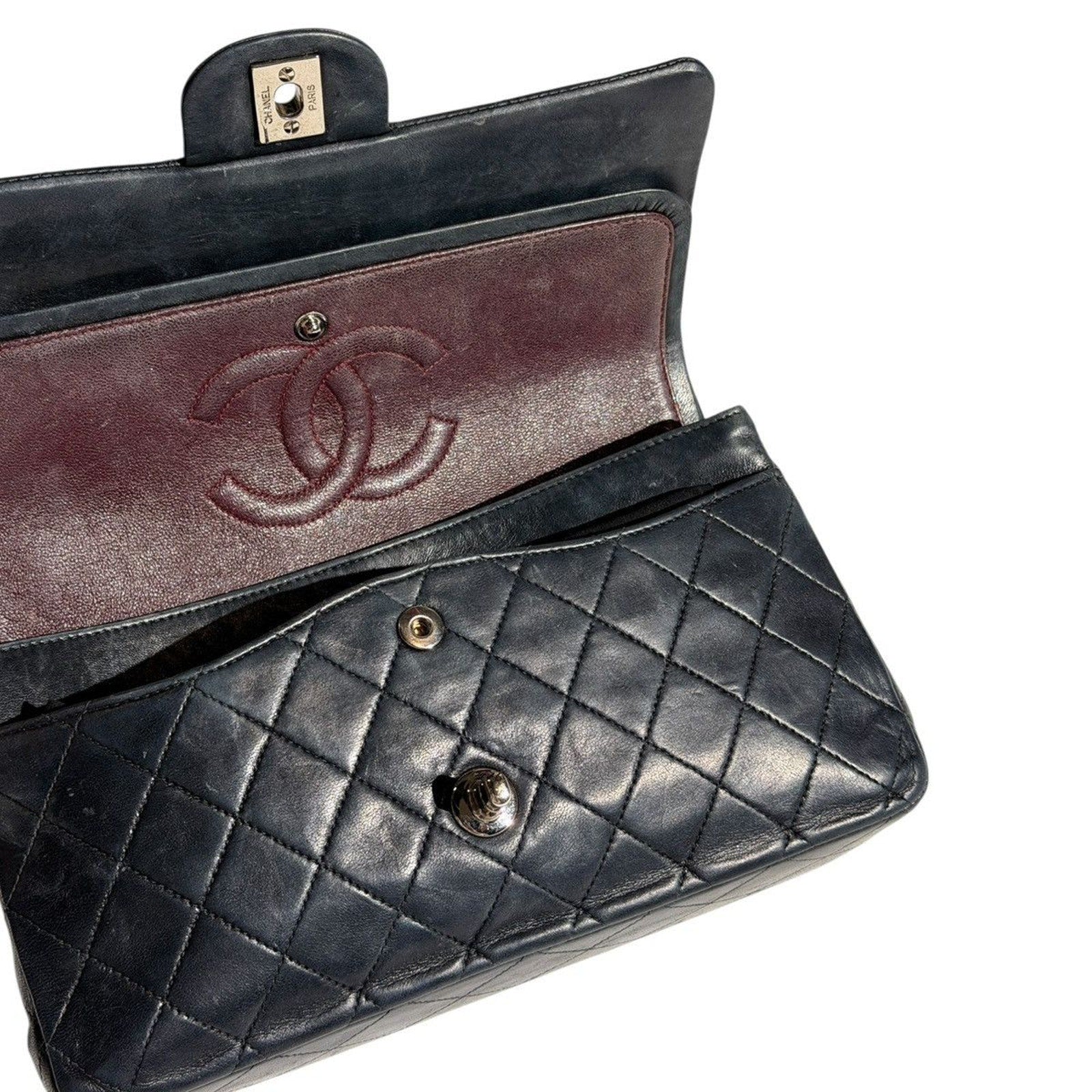 Classic double flap quilted bag