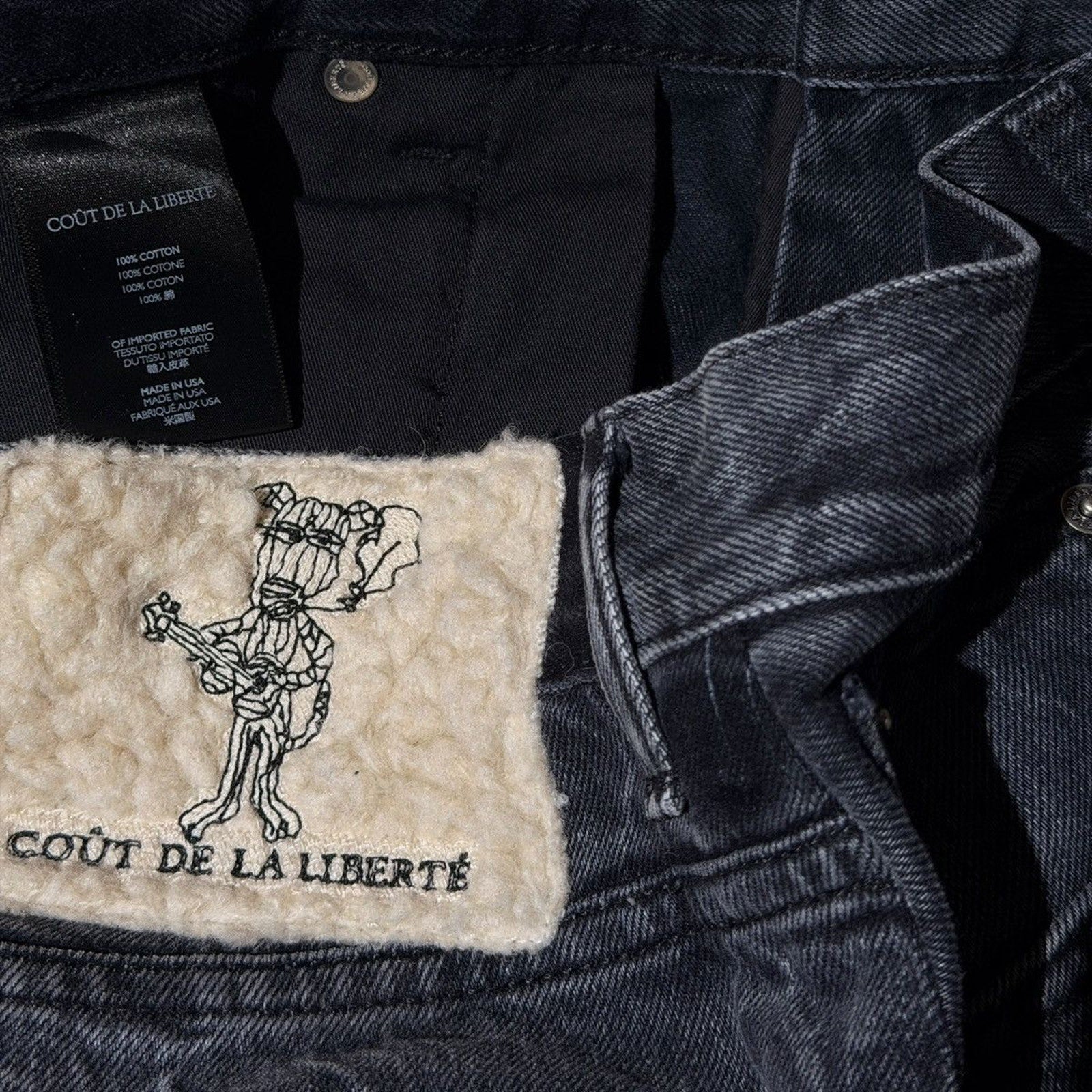 Washed Flared denim