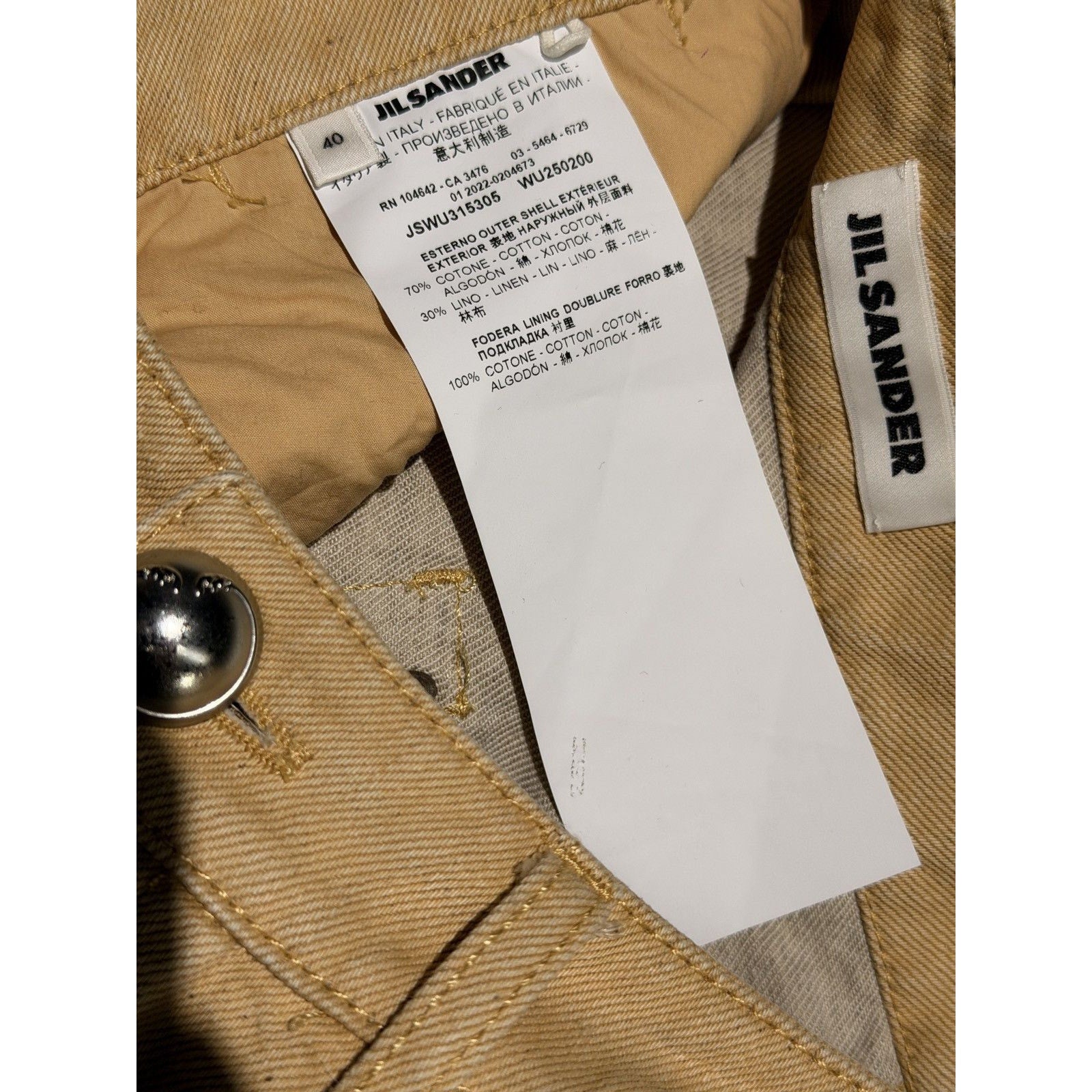 Linen blend pant