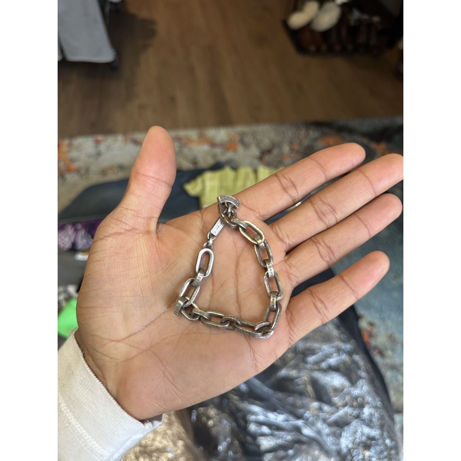 Chrome hearts paper chain bracelet