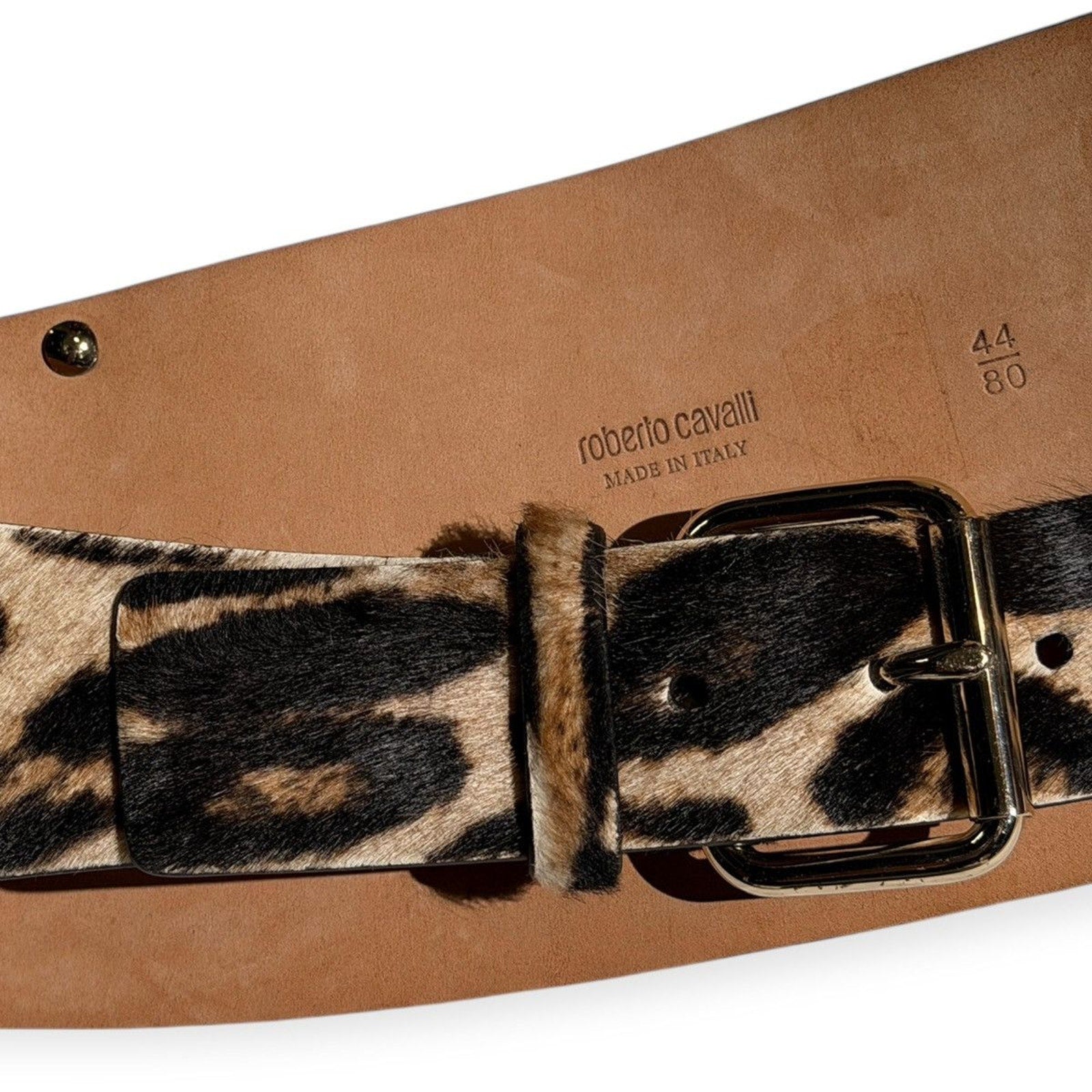 Ponyhair fur waist belt
