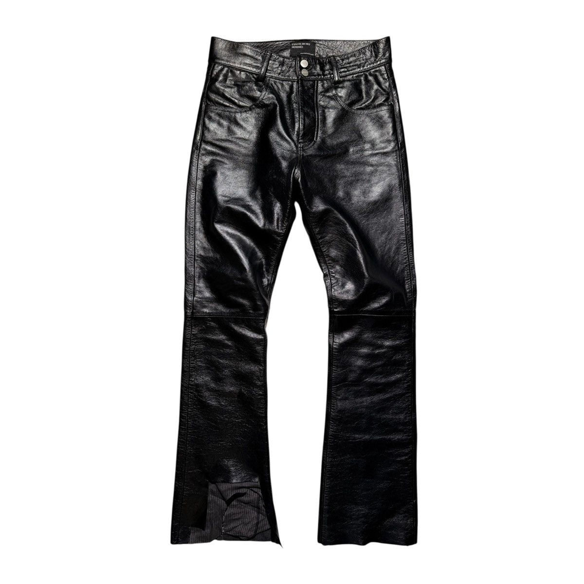 SS25 runway Long night leather pant