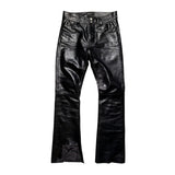 SS25 runway Long night leather pant