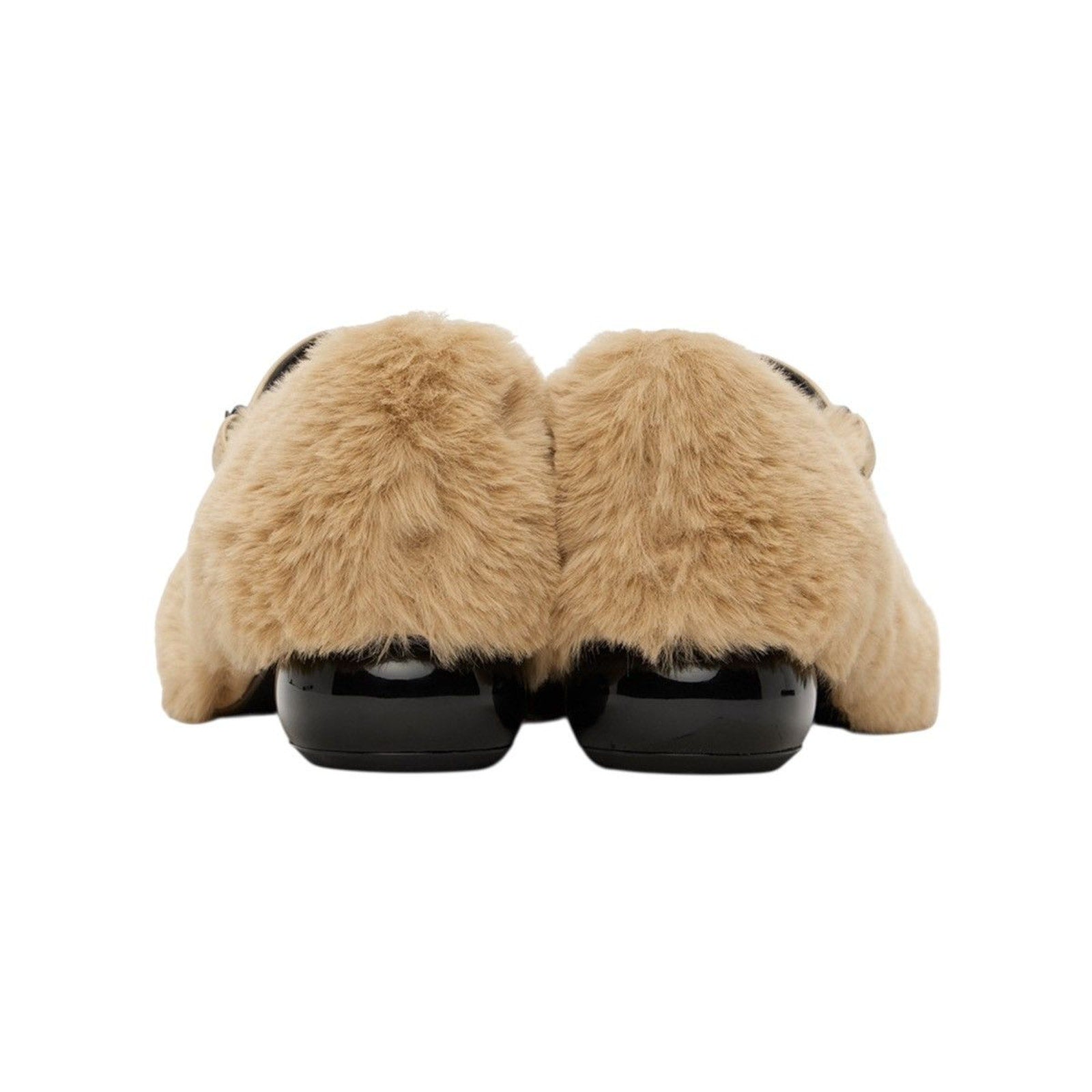 Diablo fur ballerina flat