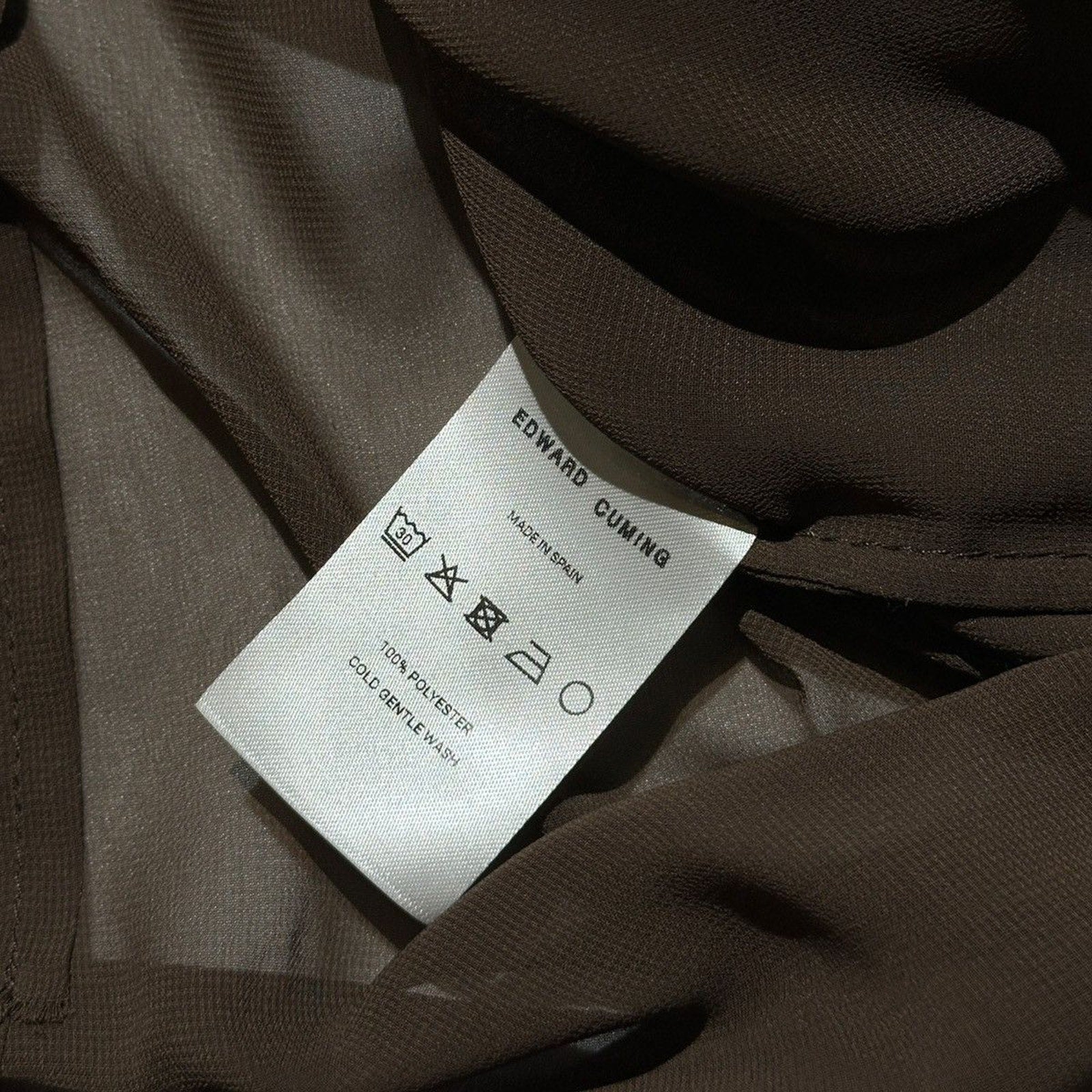 draped sheer shirt