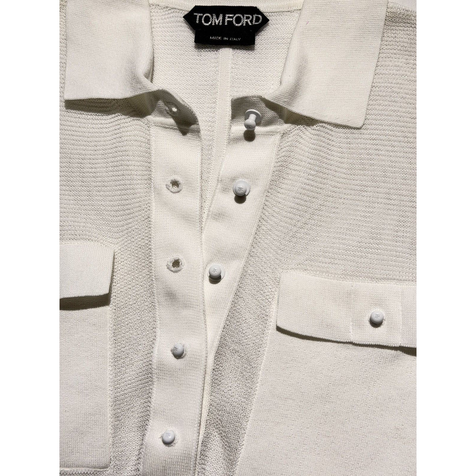 Mesh woven polo