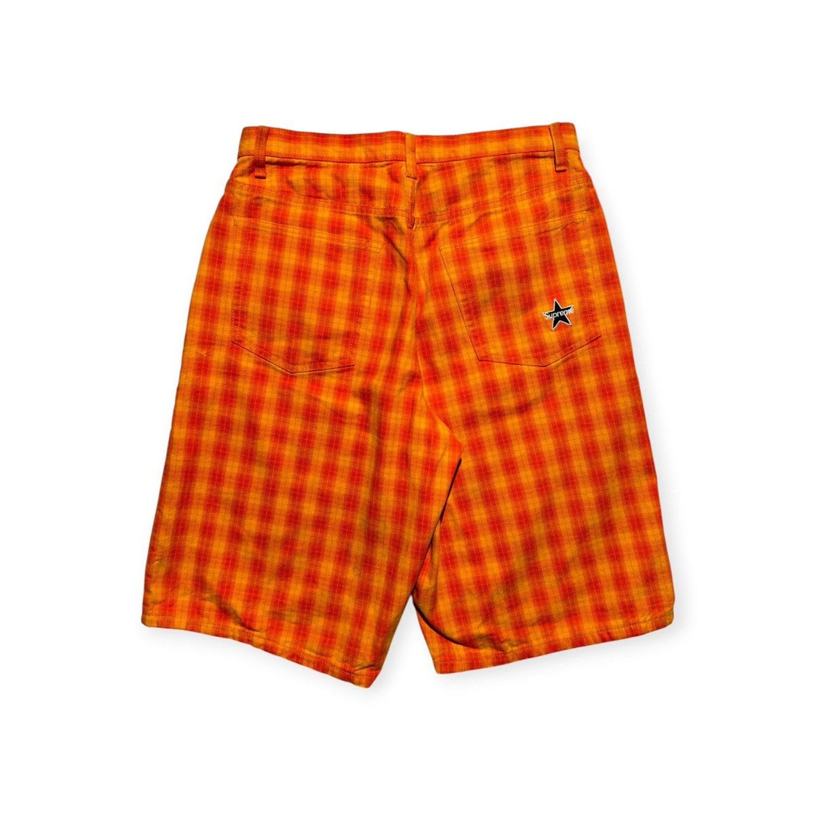 Plaid baggy shorts