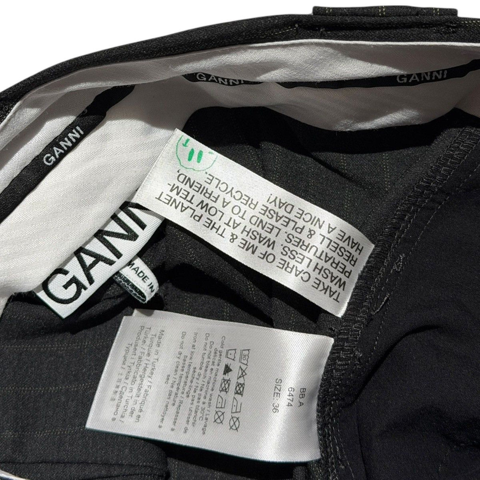 Flared pinstripe stretch pant