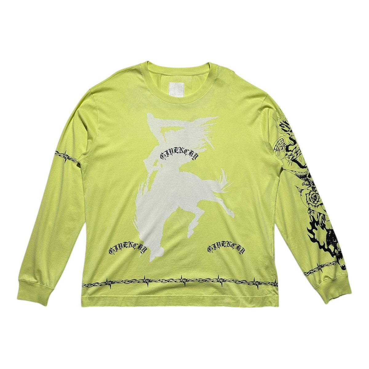 Gothic tattoo graphic printed long sleeve