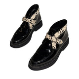 Patent leather ponyhair anthony boot