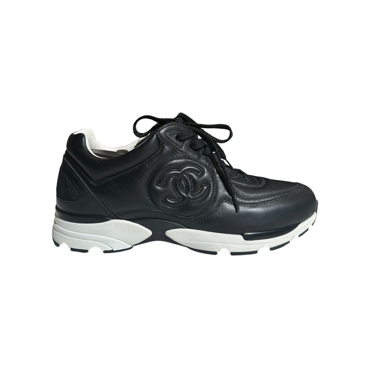 Leather logo classic trainers