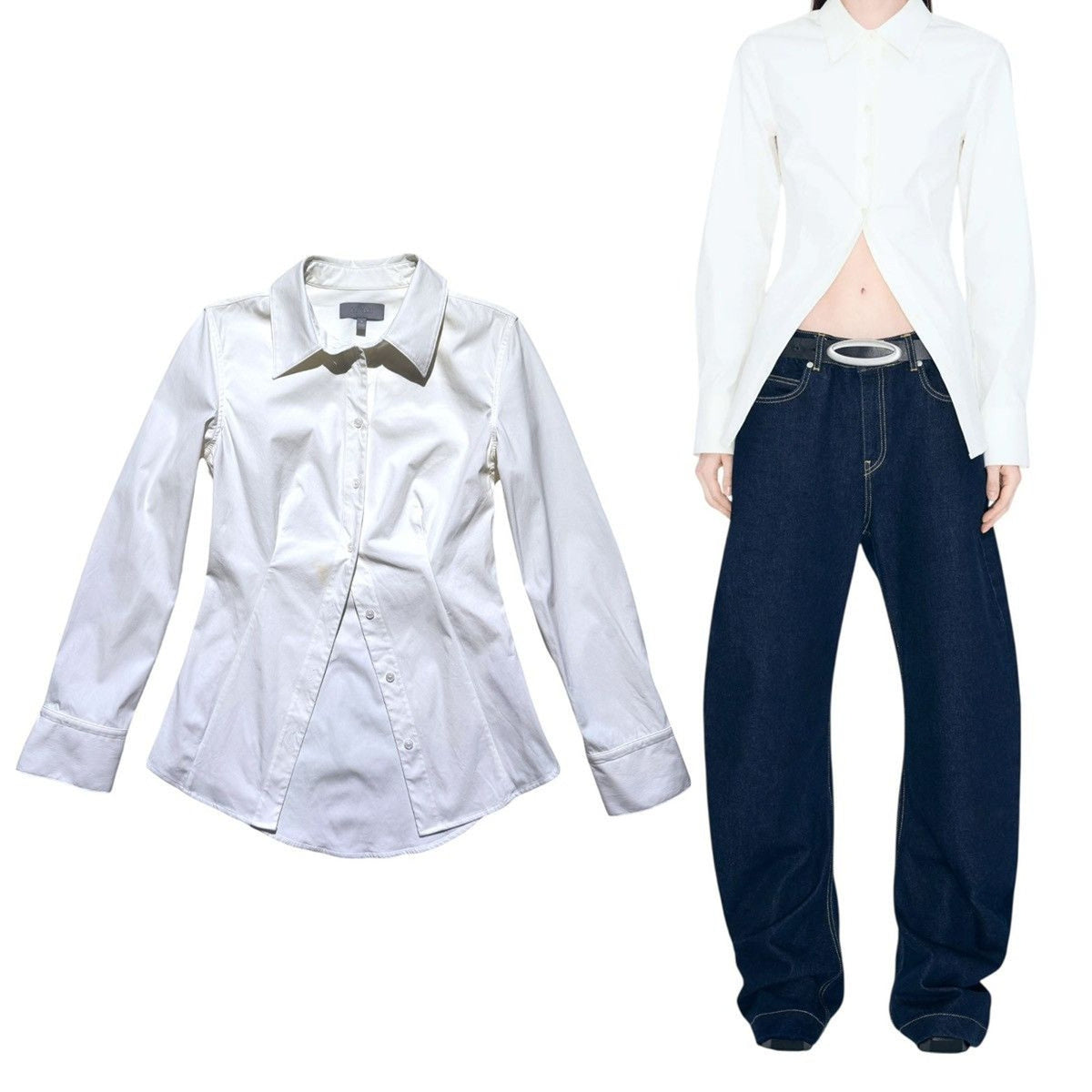 Haelo cinch back button down