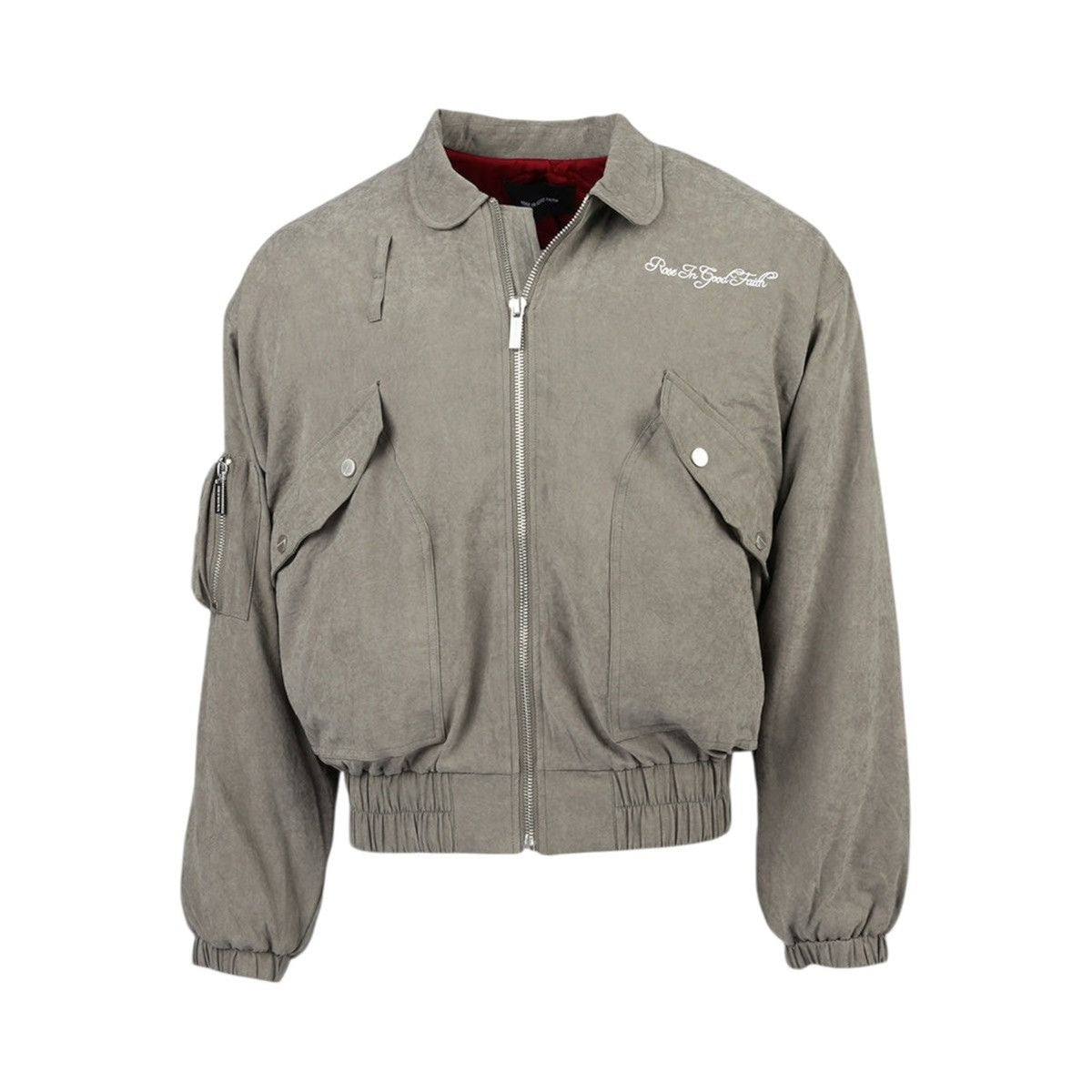 Sueded flight jacket