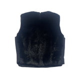 1997 furry side zip vest