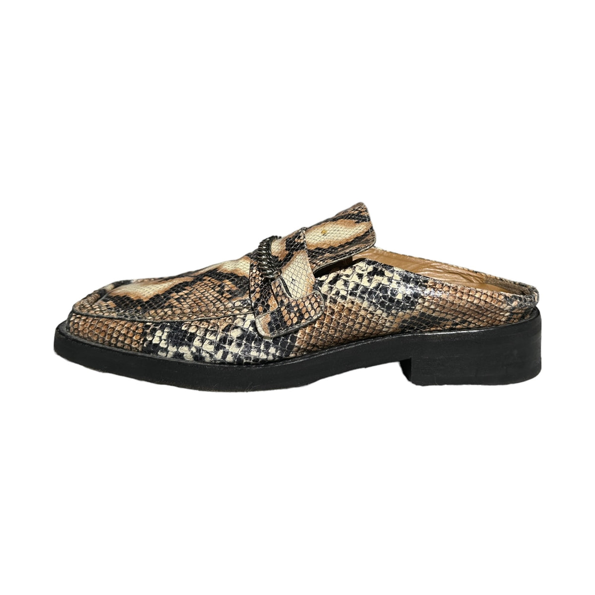 Python snakeskin mule