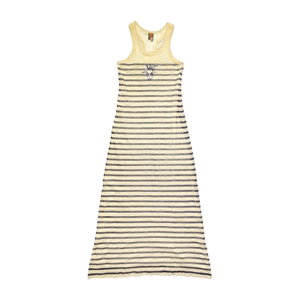 Soliel Striped Mesh Dress