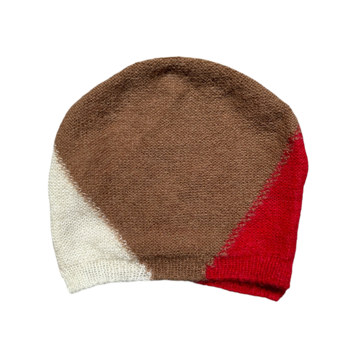 Mohair Tricolor beanie