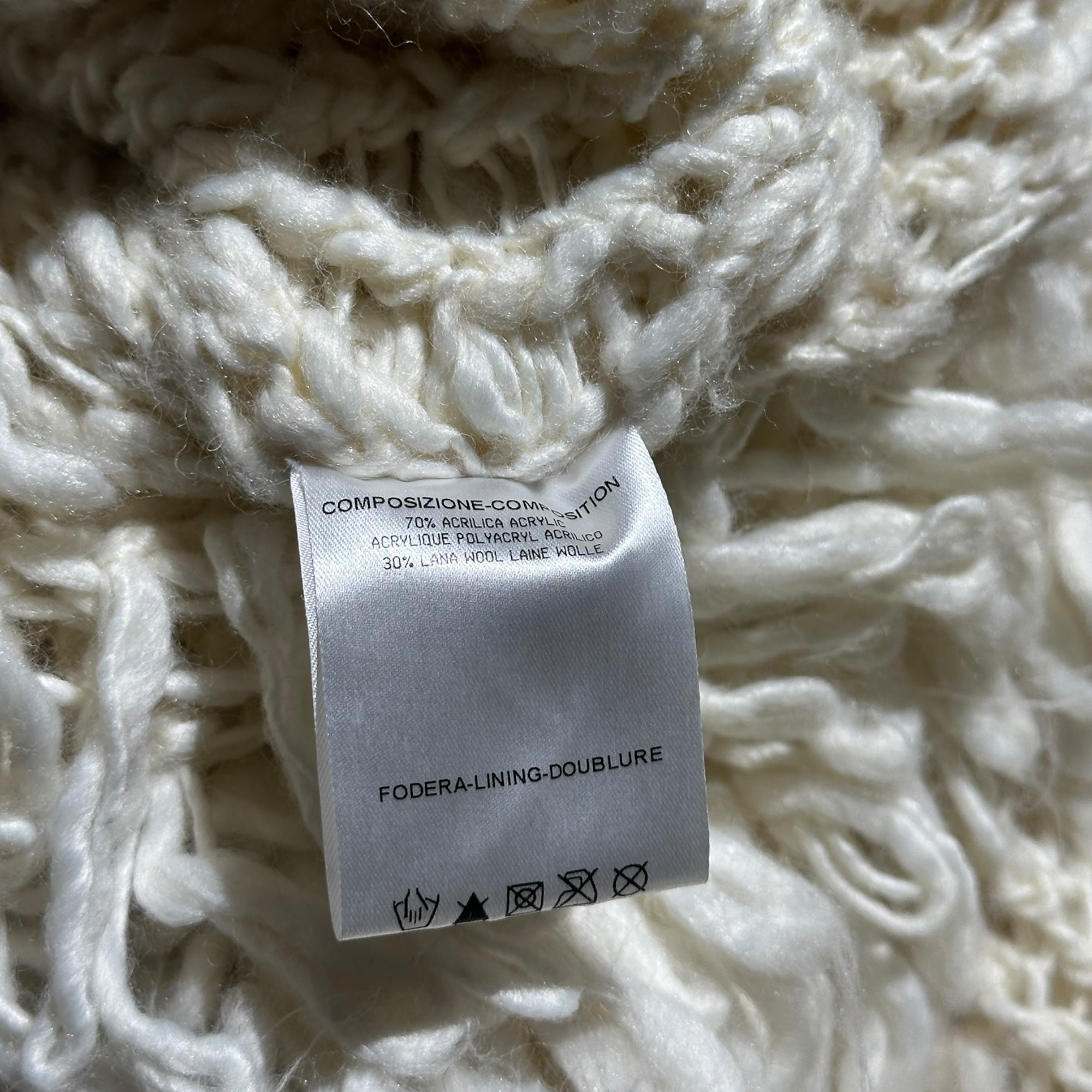 2012 shaggy open sweater