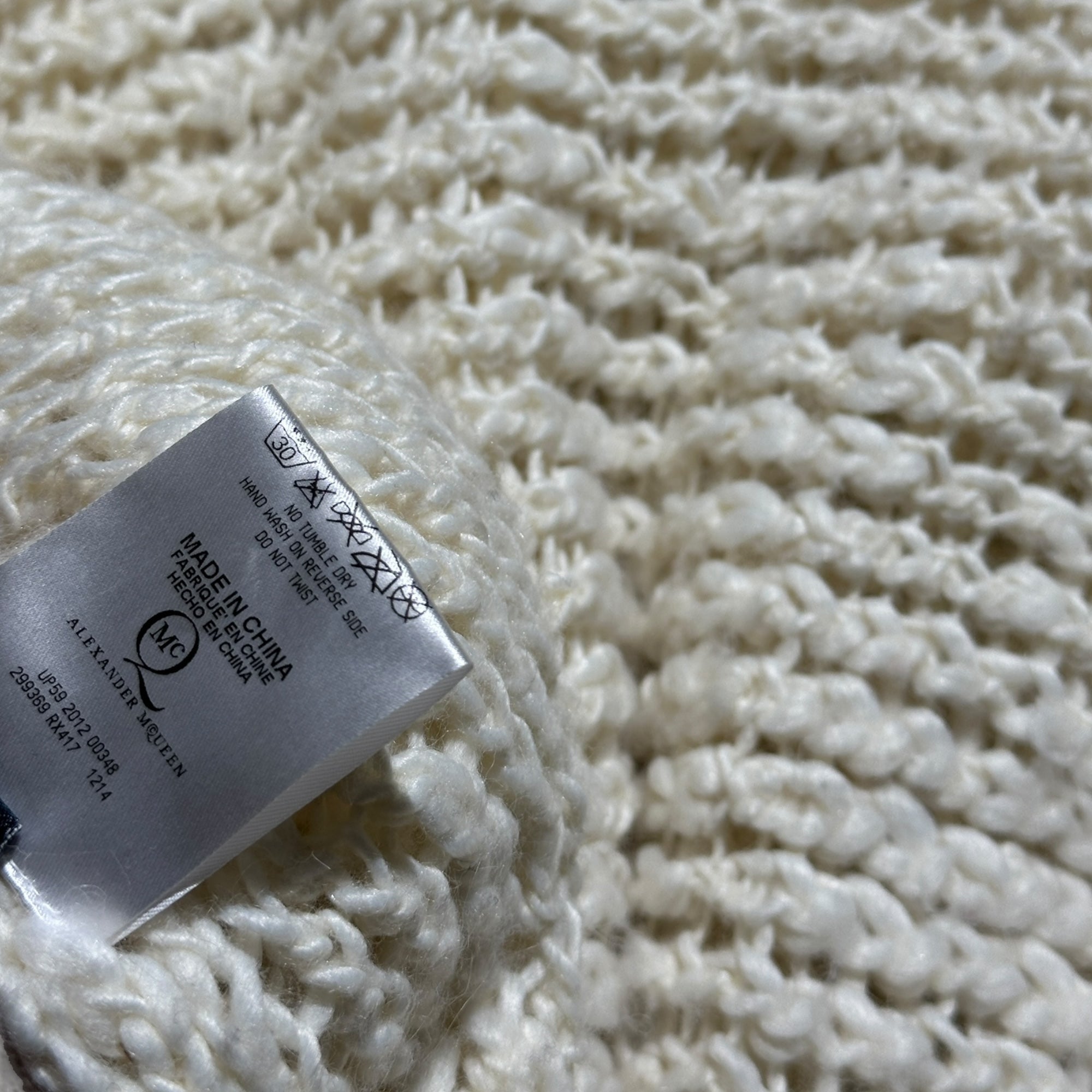 2012 shaggy open sweater