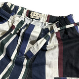 Striped adjustable shorts