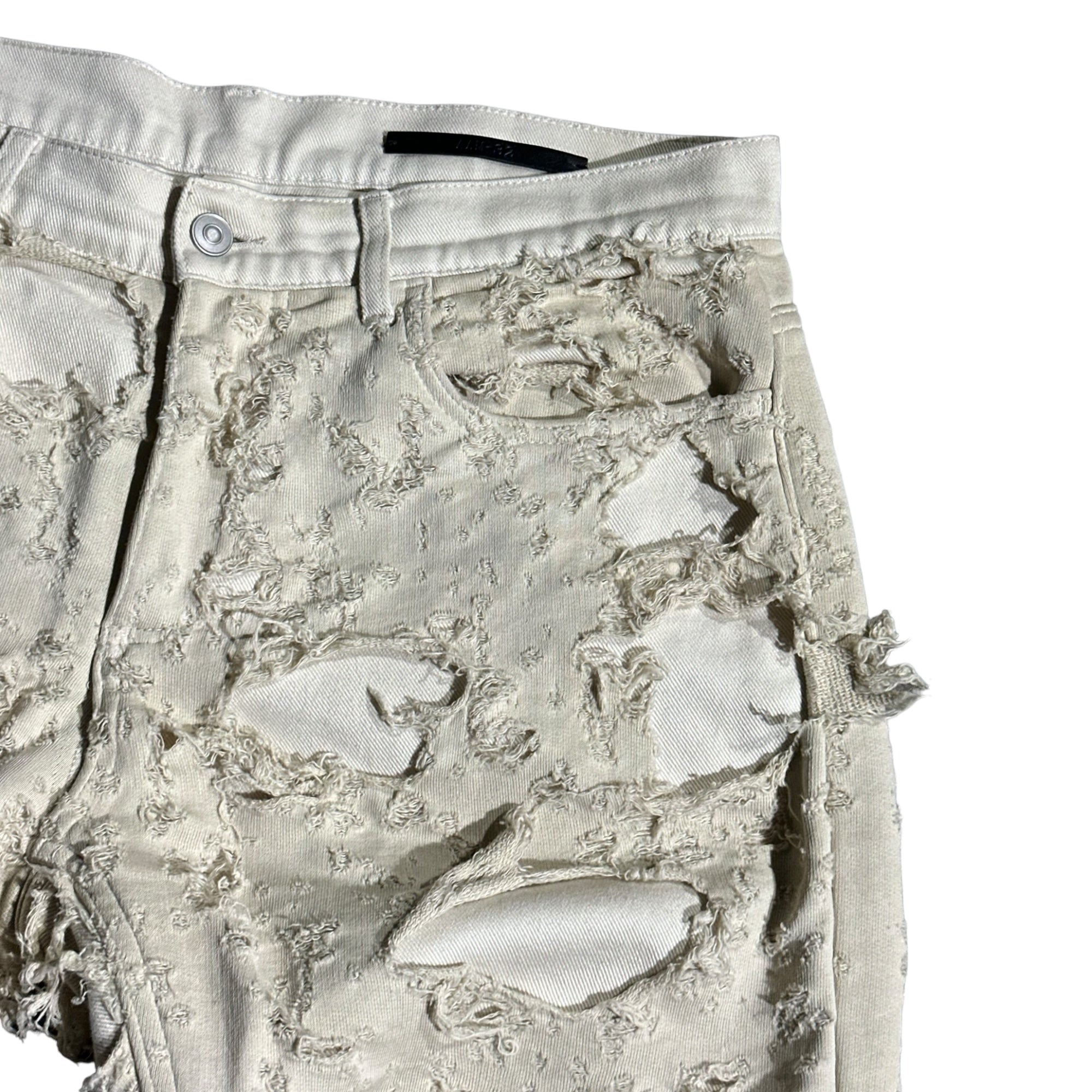 Mummy distressed layered pant
