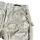 Mummy distressed layered pant