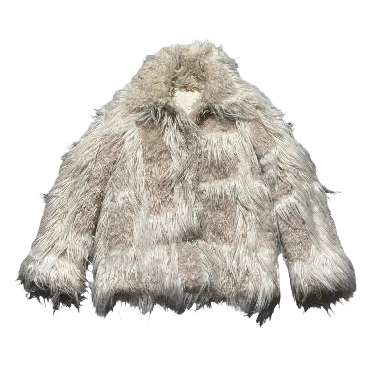 shaggy faux fur jacket