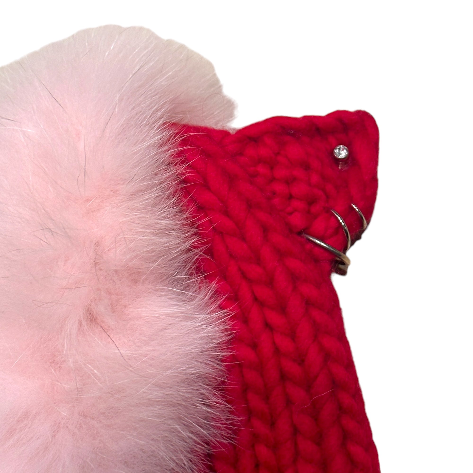 Pierced cat ear Mohawk beanie