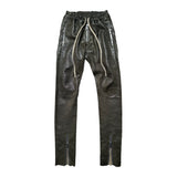 Gary backzip leather pant