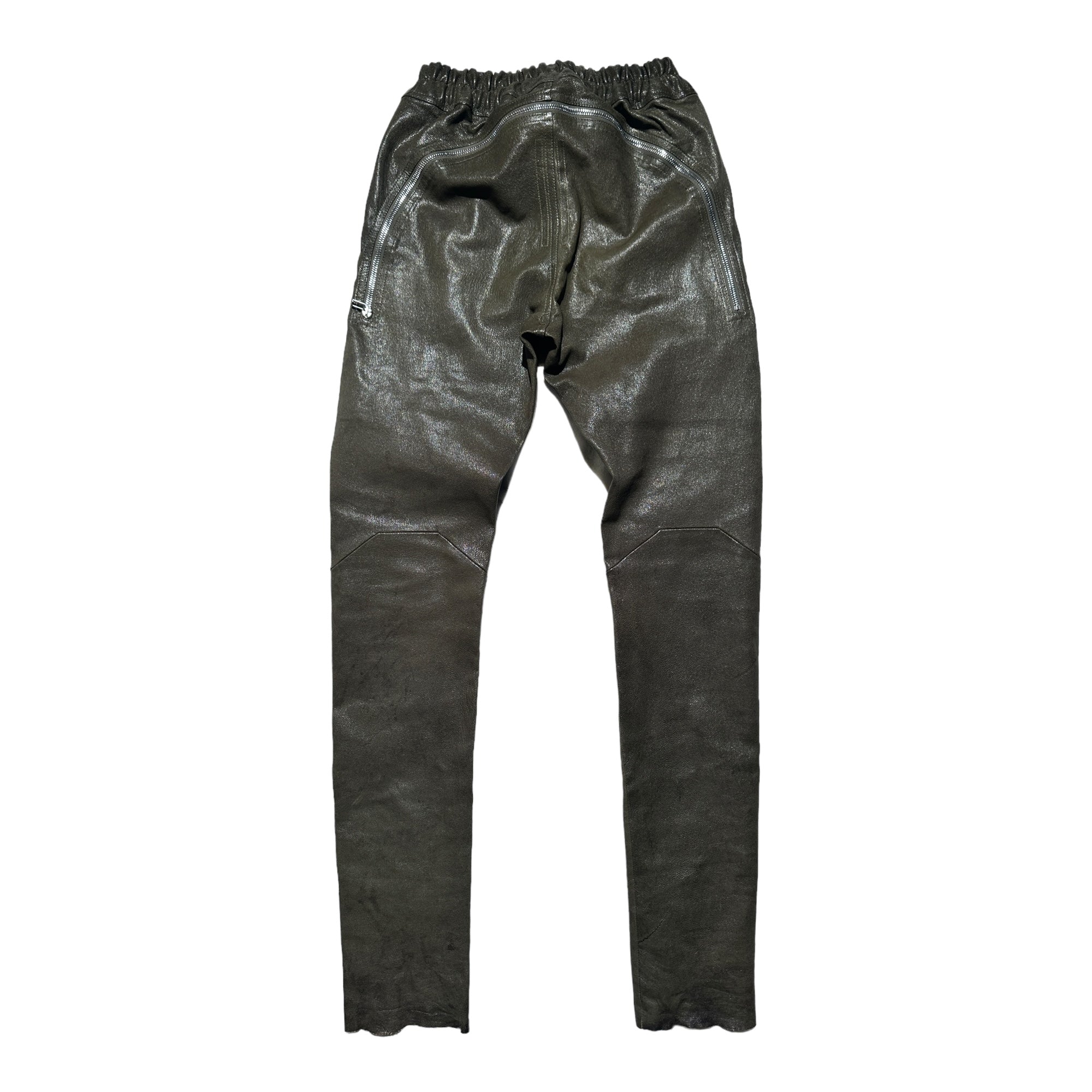 Gary backzip leather pant