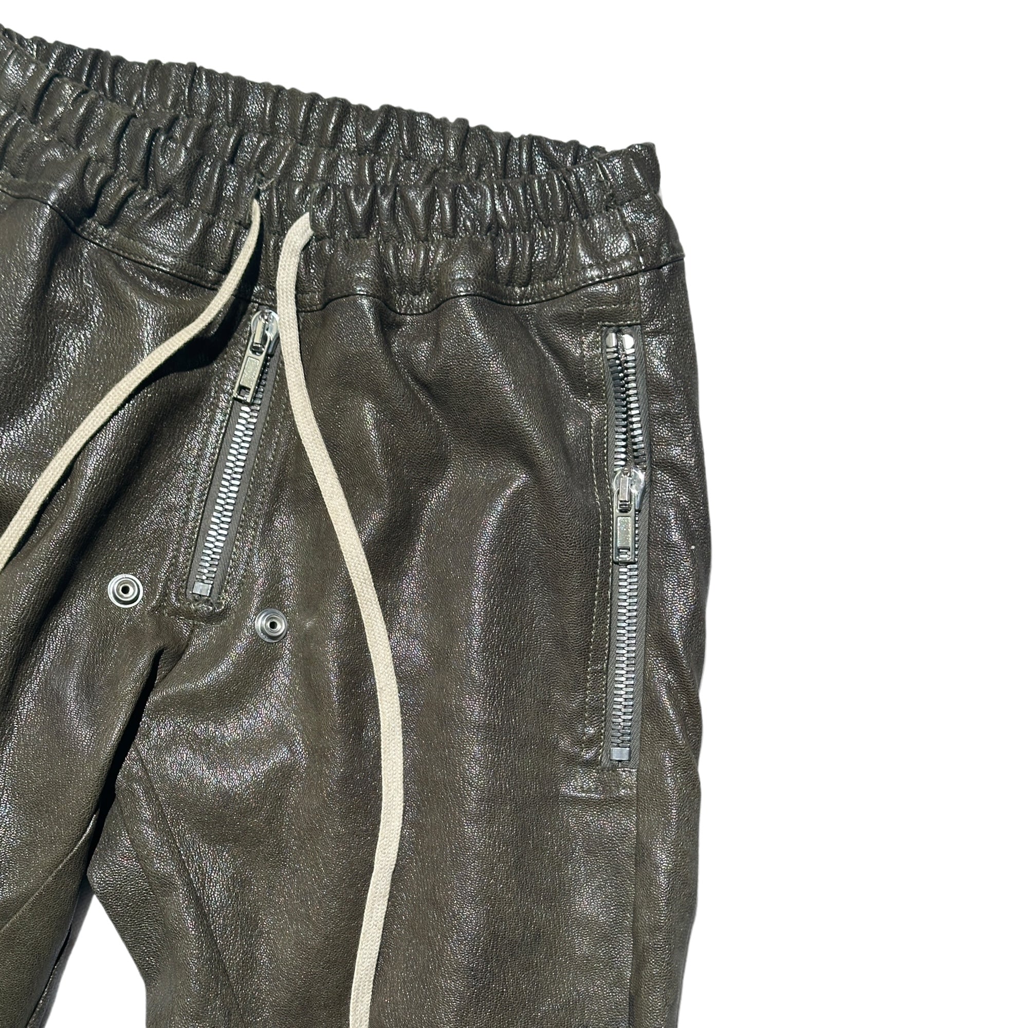 Gary backzip leather pant