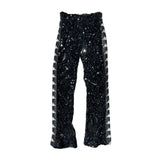 Sequin track pants