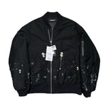 FW23 Hand beaded bomber jacket