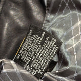 Vintage pony hair panel genuine leather jacket