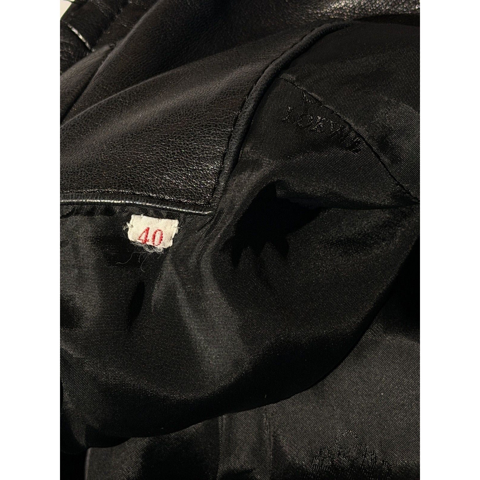 Leather one clasp cape jacket