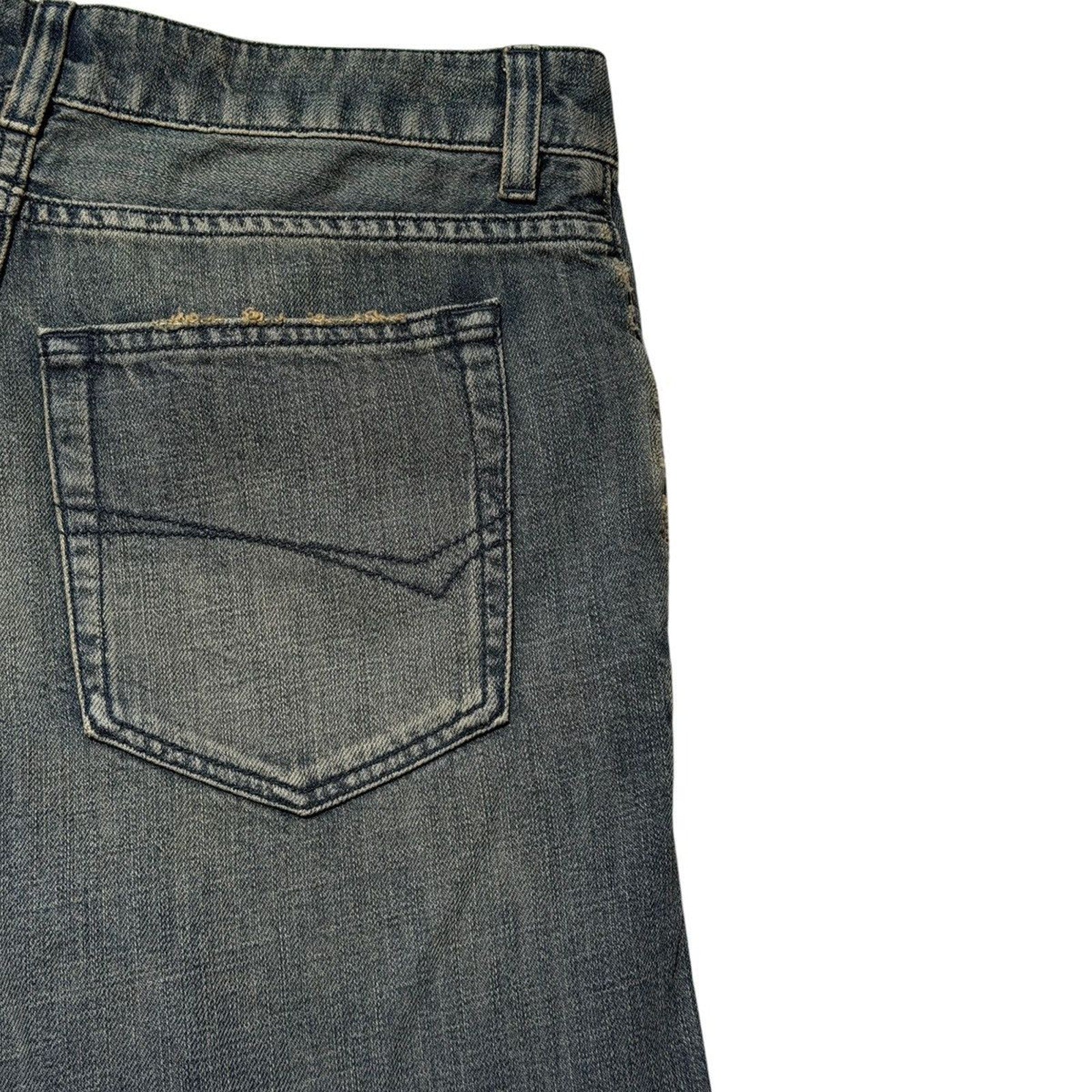 Curved Washed denim