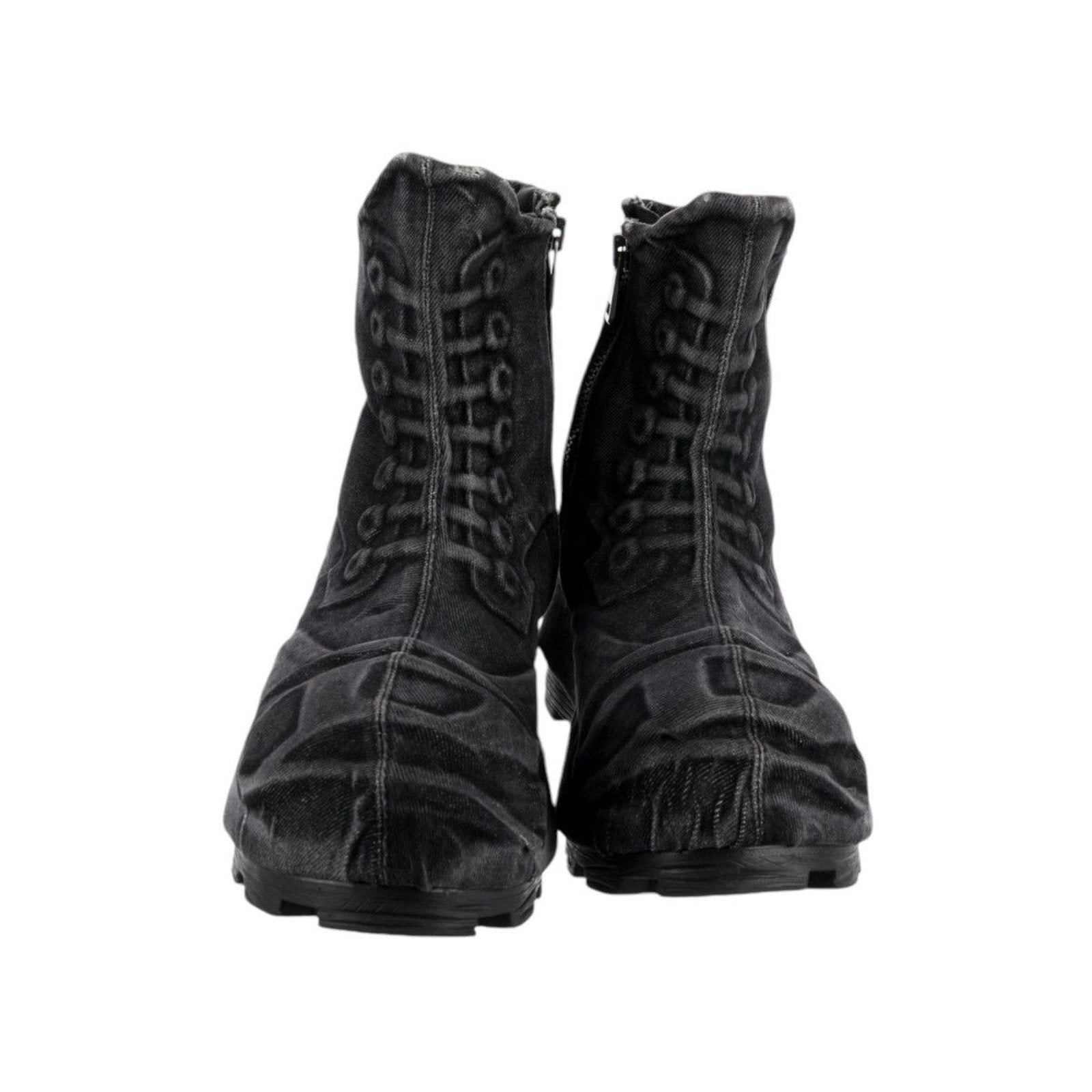 D-Hammer denim effect boots