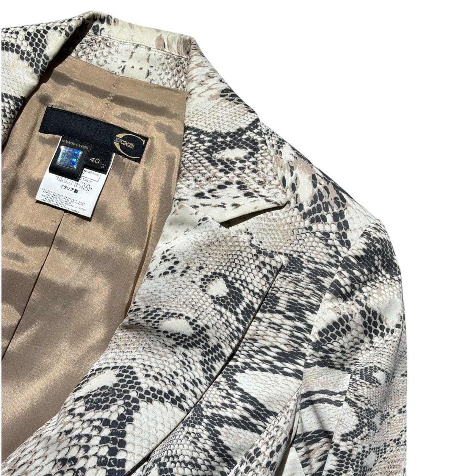 Archive Animal print graphic blazer