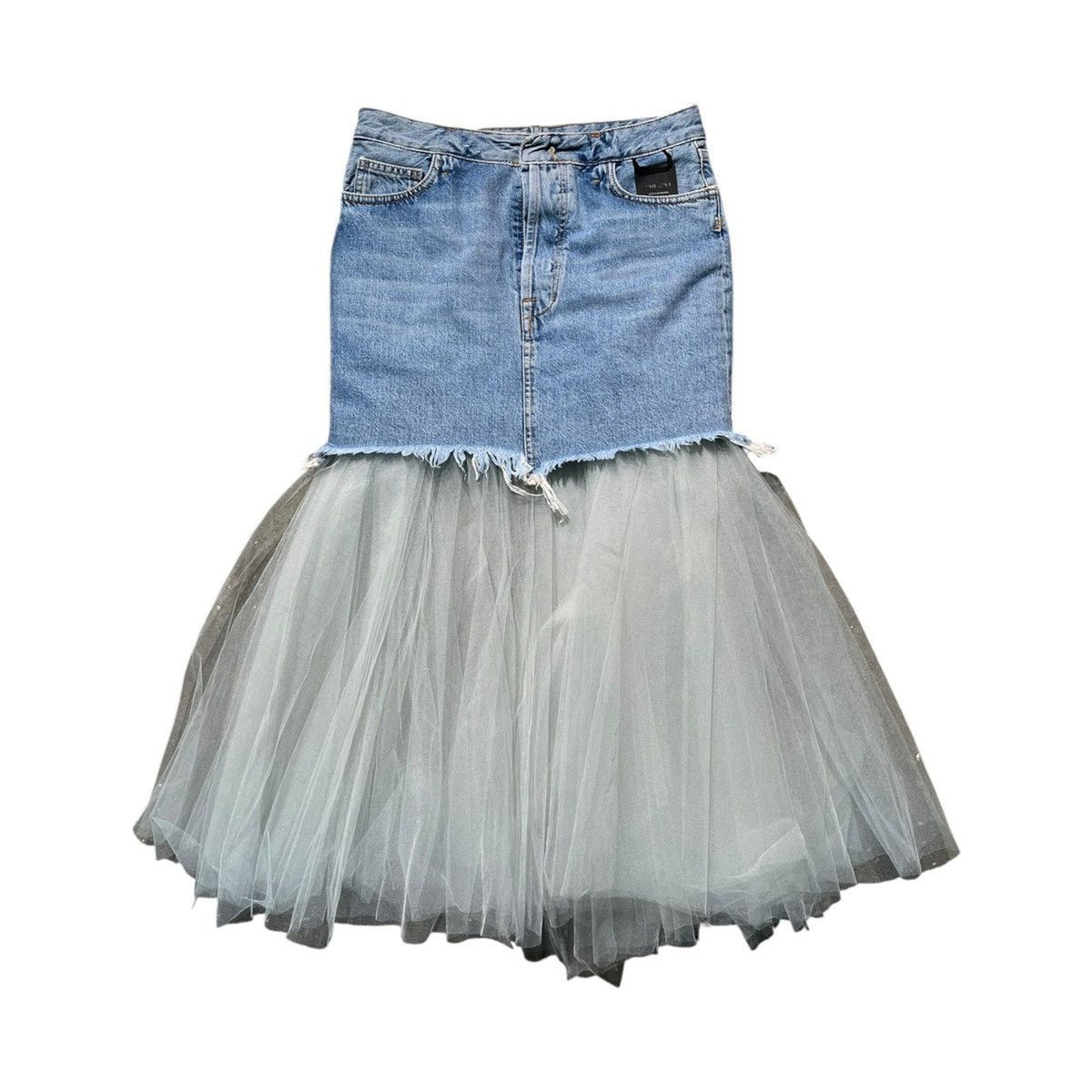 Hybrid Split denim tulle tutu skirt