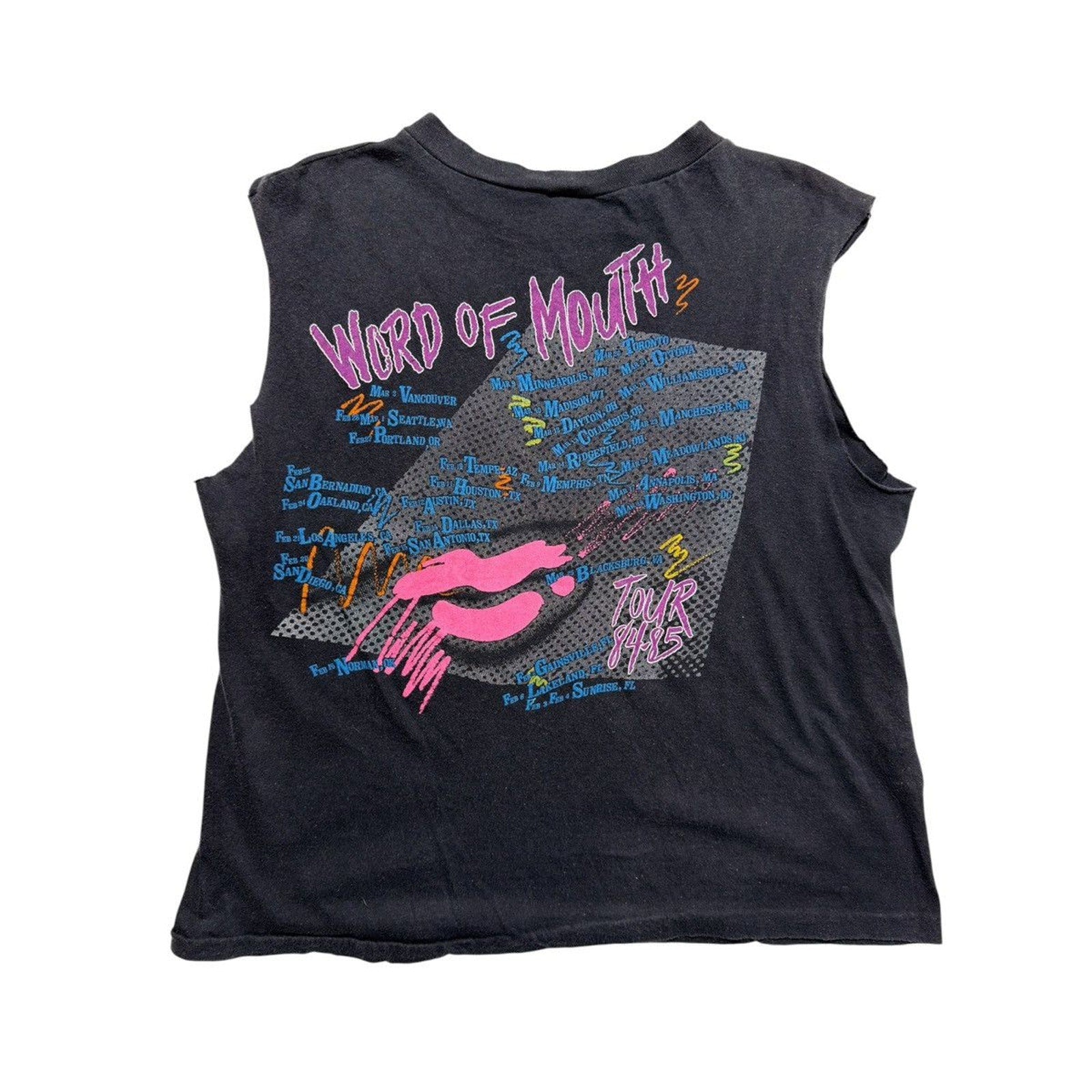 The Kinks 1984 tour tee