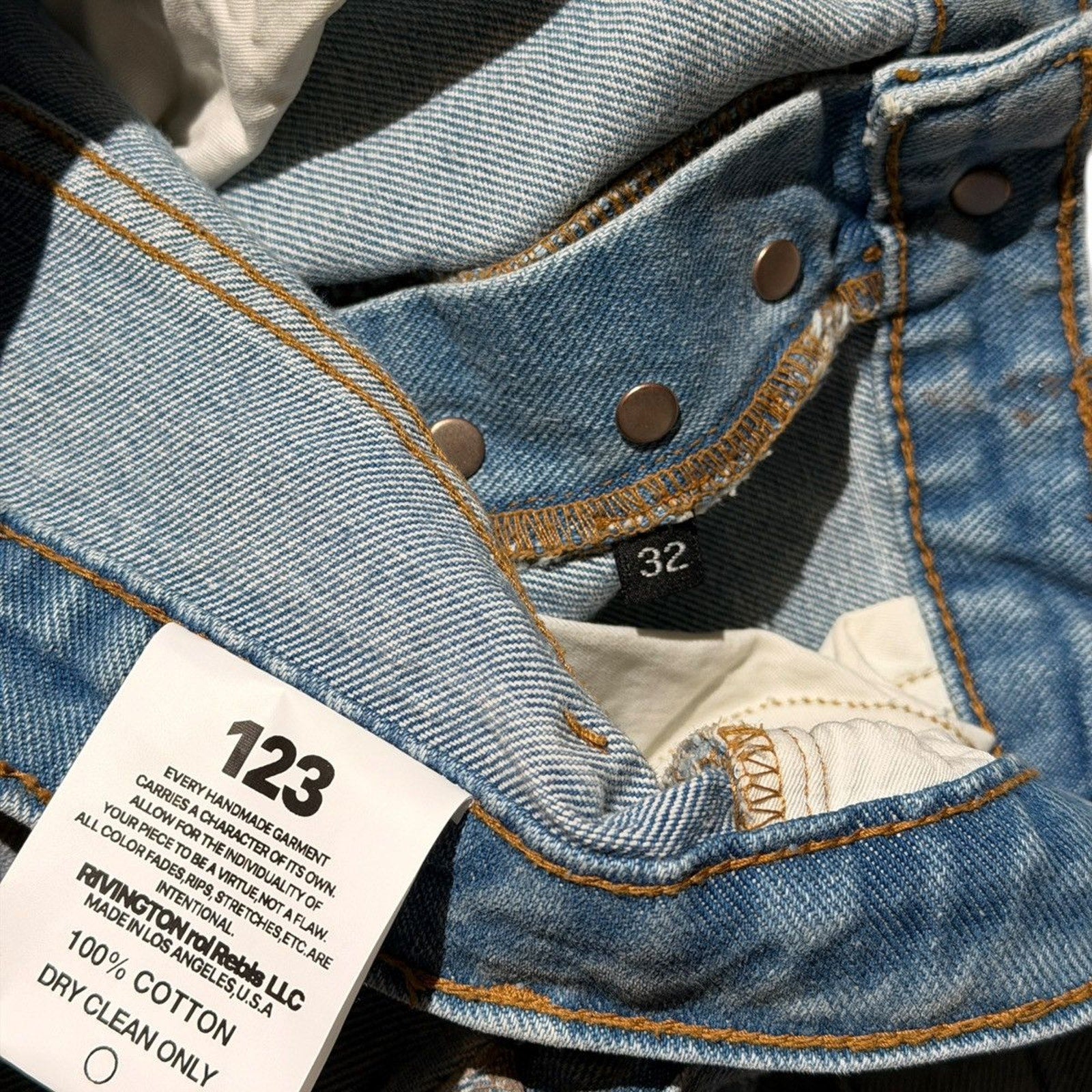 Painted repented flared jeans