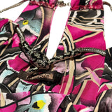 Snake necklace runched dress