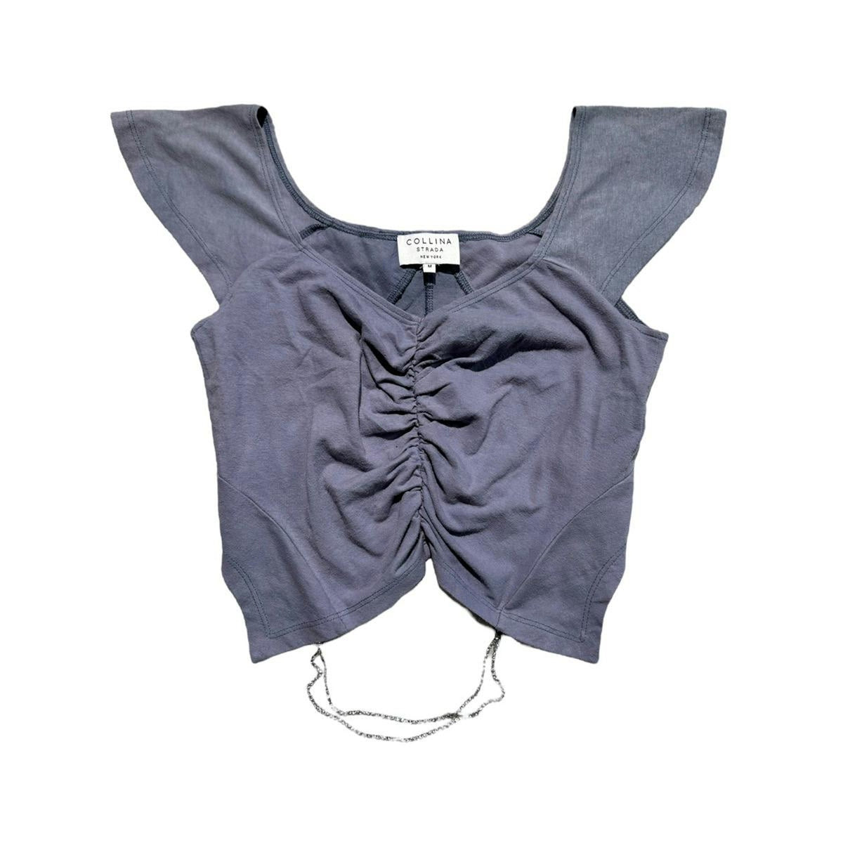 Reconstructed crystal crop top