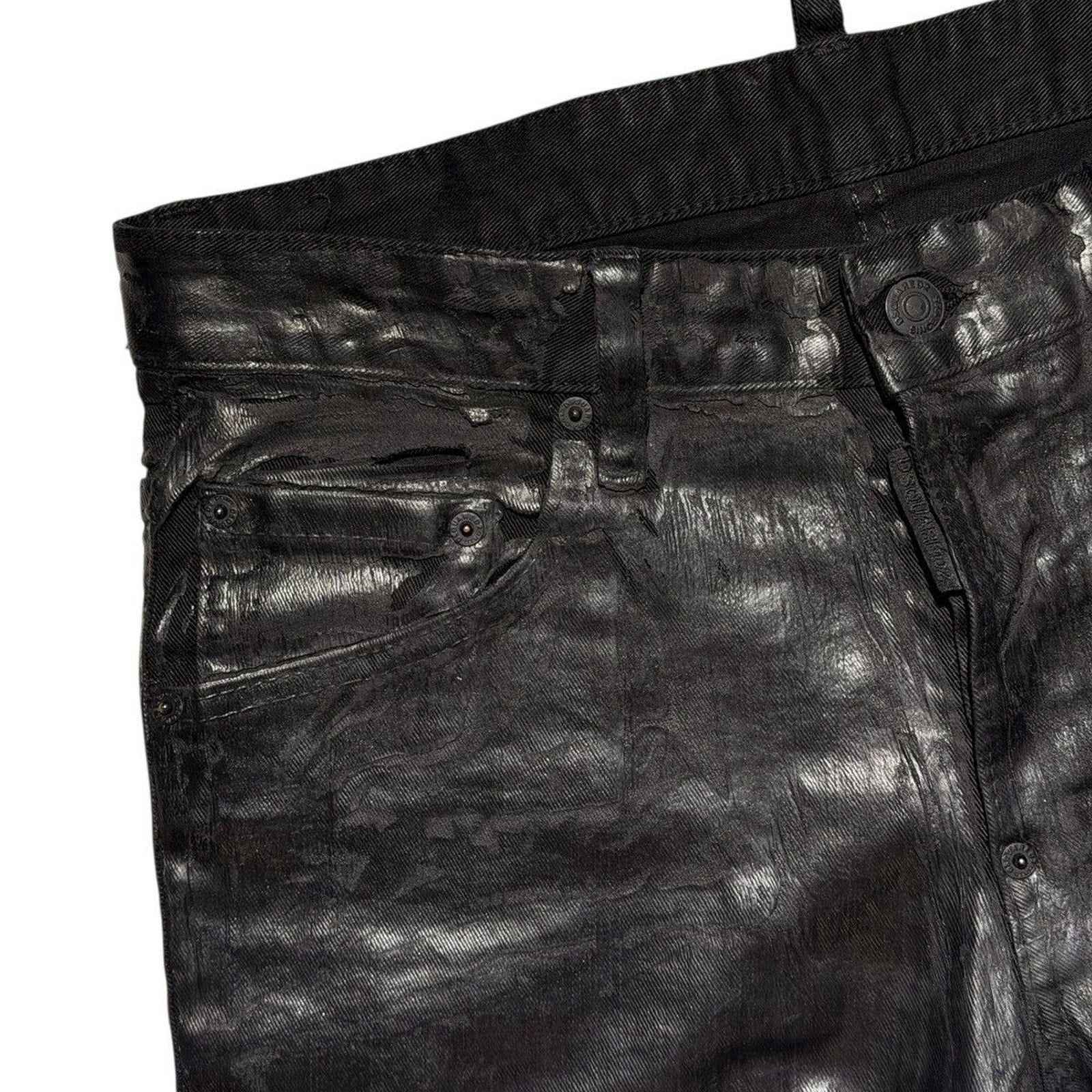 Waxed skater jean