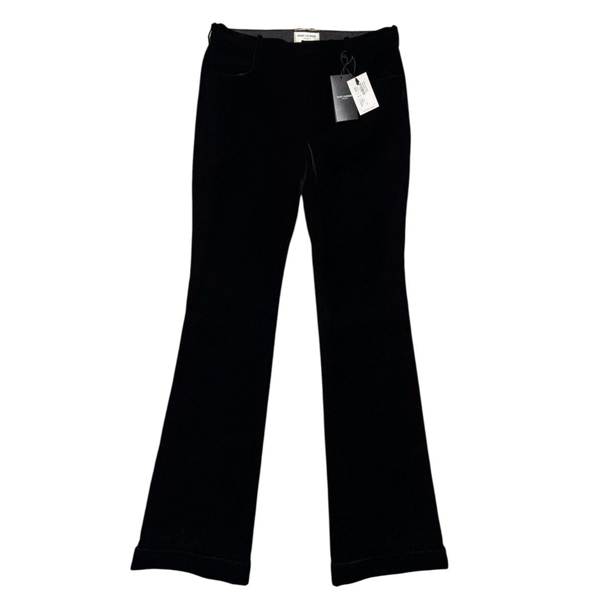 Velvet flare trouser