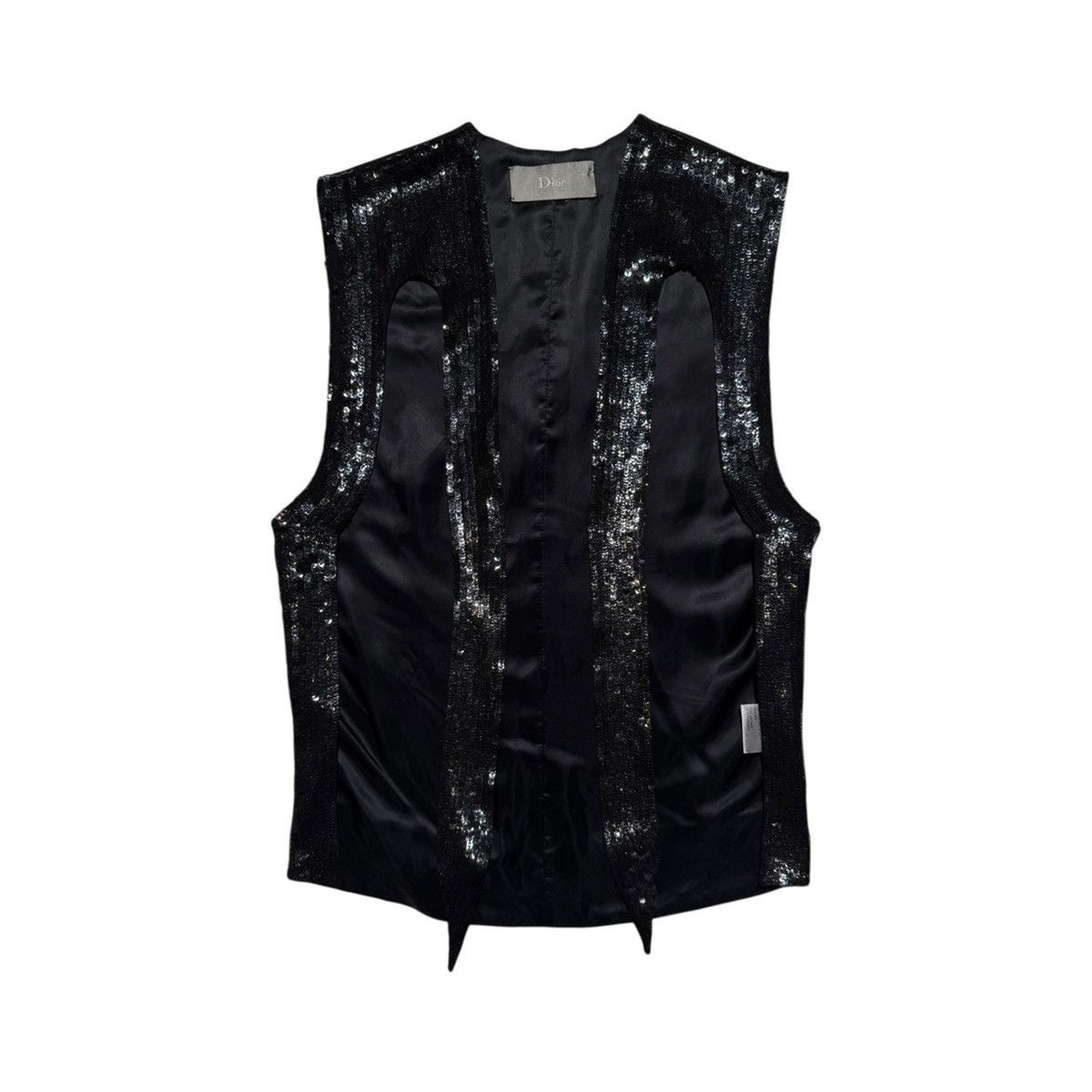 SS07 hedi slimane silk sequin runway vest