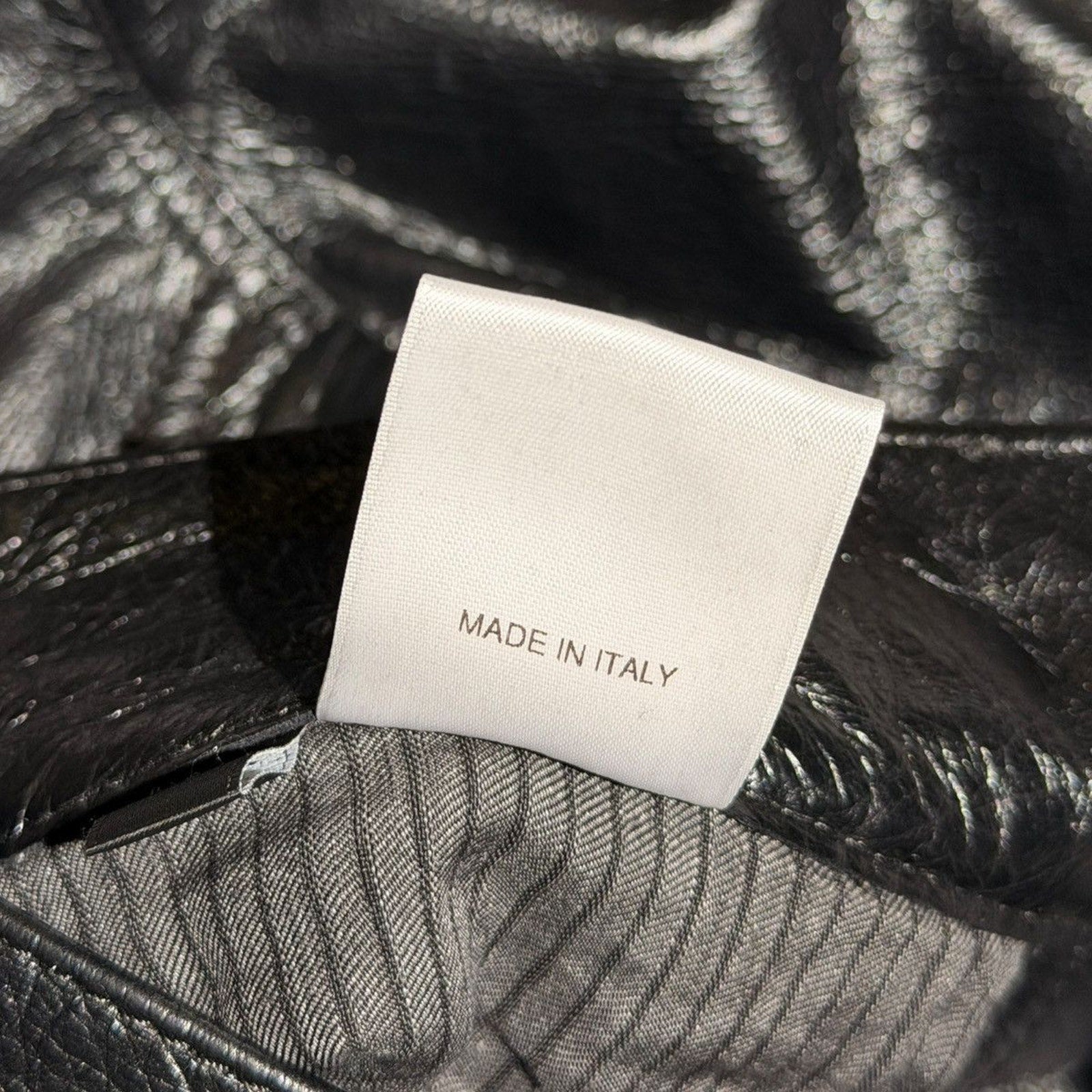 SS25 runway Long night leather pant