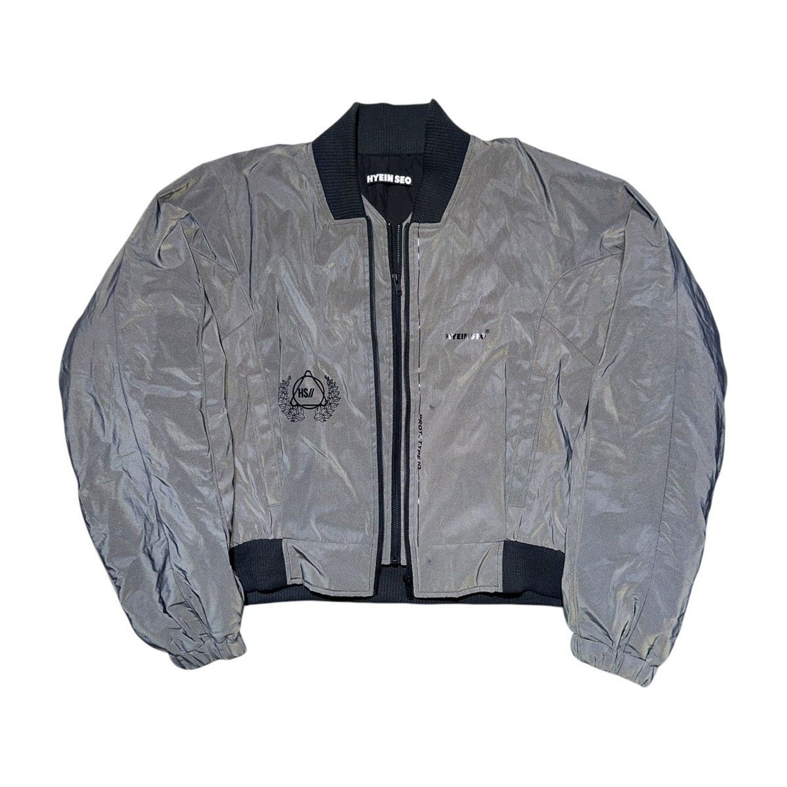 3M reflective double zippered bomber