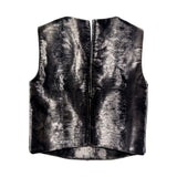 SS14 fur textured vest