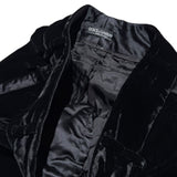 Wide leg Velvet trouser with satin trim